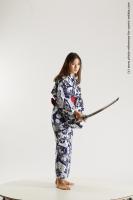 japanese woman in kimono with sword saori 16b